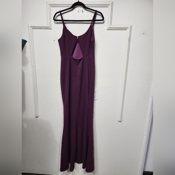 Lulus Moments of Bliss Purple Backless Mermaid Maxi Dress M Wedding Party Prom - Picture 8 of 10